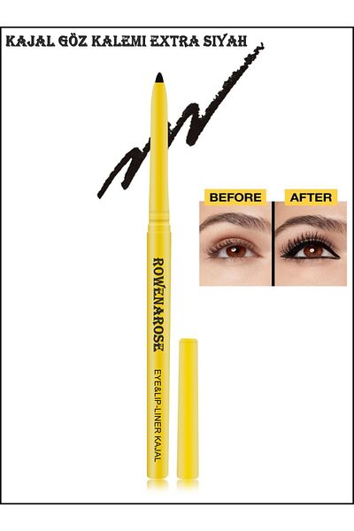 ROWENAROSE The Colossal Kajal Elevator Eye Pencil Black