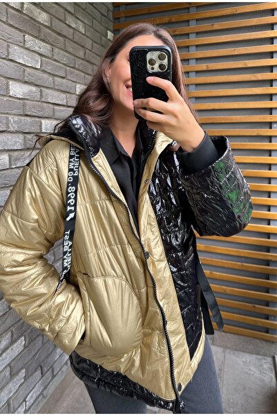 İzel Benli Butik Gold Rugan Mont