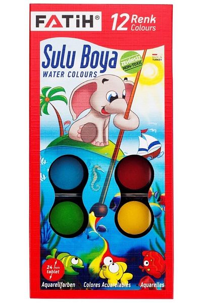 Fatih 3-Piece Paint Stationery Set (Dry+water+pastel Paint)