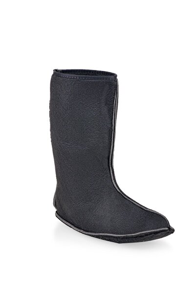 ICELAKE Erkek Siyah Su Geçirmez Eva Tabanlı Avcı Balıkçı Motorcu Kurye Yağmur Kar Çizmesi Termal Çoraplı