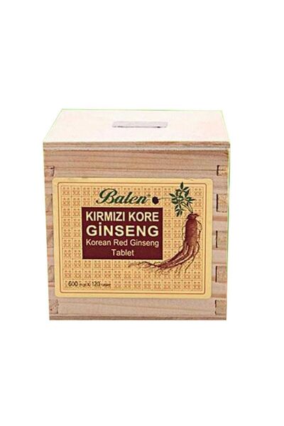 Balen Kırmızı Kore Ginseng Tablet  600 Mg 120 Kapsül Balen