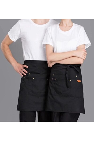 YDZ Belden Bağlamalı Mutfak Önlüğü Master Chef Barista Cafe Restaurant Şef Ga...