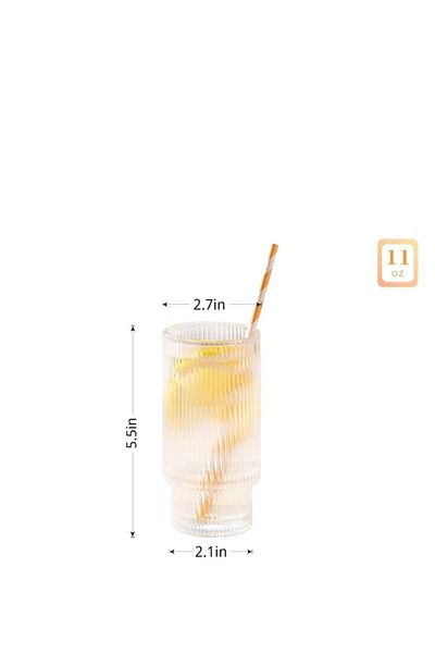 Enyaza Home 400 ml Origami Style 2-Piece Coffee Glass - Glass Glass