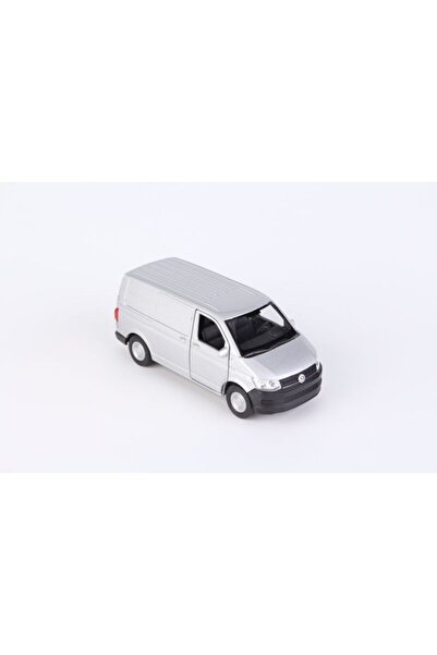 WELLY Gri Transporter T6 Diecast Metal Çek Bırak Model Araba