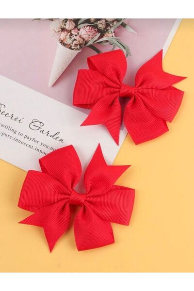 Monalisa Kırmızı 2:Li Saten Fiyonk Toka Pens Grogren