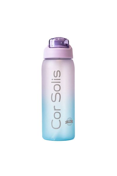 Cor Solis Straw Drinker and Flask 800 ml |   Non-Spill, No Smell, Healthy American Tritan |   Suitable for Child