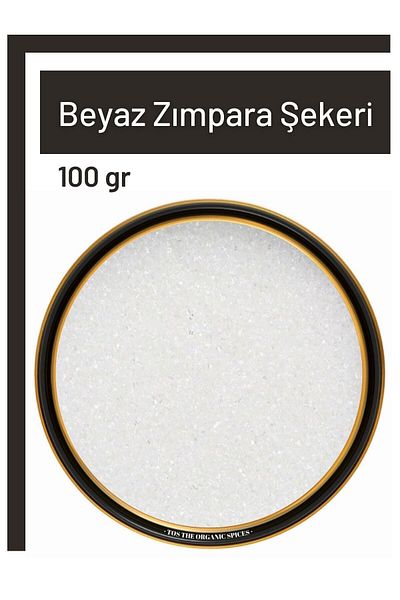 TOS The Organic Spices 100 g White Sanding Sugar - White Sanding Sugar
