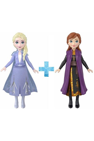 Frozen Elsa and Anna Set of 2 Mini Figures Hasbro Disney Frozen Frozen Queen Toy Doll Set 9cm