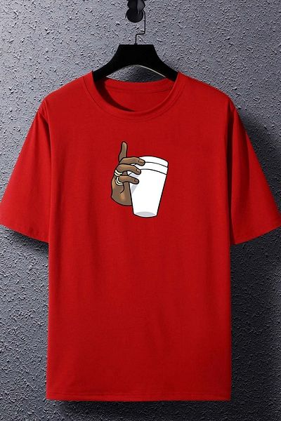 uyguntarz Unisex-T-Shirt mit Tupac-Kaffee-Aufdruck