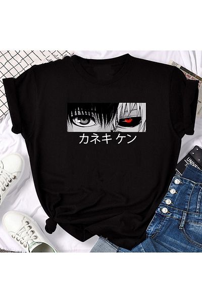 trendypassion Koreanisches Mode-T-Shirt mit bedrucktem Design