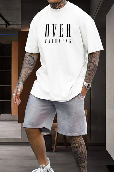 uyguntarz Unisex-Shorts-Set mit Überdruck