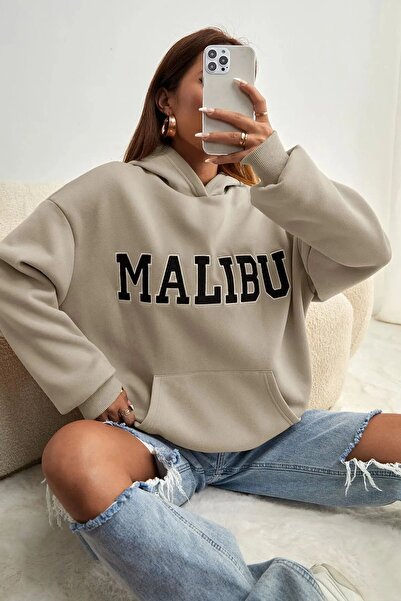 uyguntarz Malibu bedrucktes Unisex-Sweatshirt in Übergröße