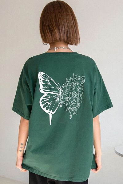 uyguntarz Μπλουζάκι Unisex Drawing Butterflies Design