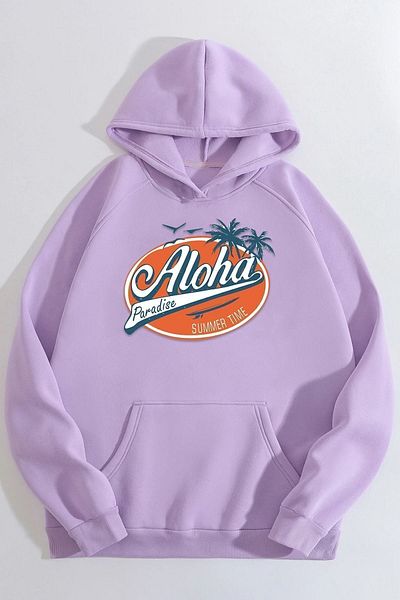 uyguntarz Суичър с щампа Aloha