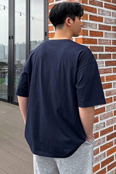 uyguntarz Ανδρικό μπλουζάκι Oversize με στάμπα