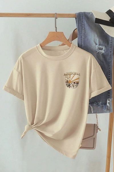 uyguntarz Μπλουζάκι Unisex με στάμπα Arizona Oversize