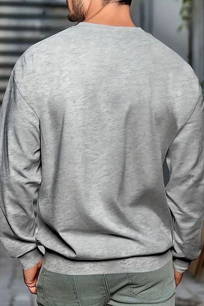 uyguntarz Τιδήποτε εμπριμέ φούτερ Oversize