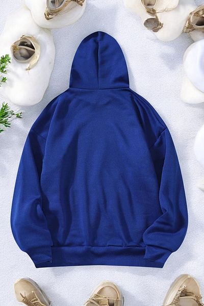 uyguntarz Übergroßes Baseball-Sweatshirt mit Aufdruck
