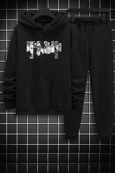 uyguntarz Σετ φόρμας Unisex Naruto Printed