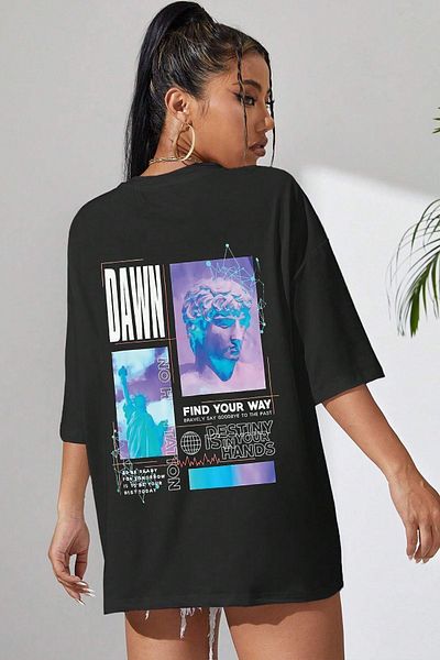 uyguntarz Μπλουζάκι Unisex Find Your Way με τυπωμένο σχέδιο