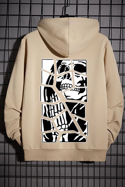uyguntarz Φούτερ με στάμπα Unisex Skullcracked