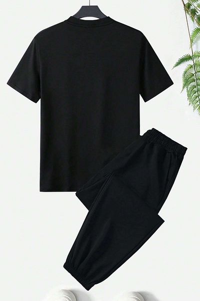 uyguntarz Σετ φόρμας Unisex Leopard Heart Printed