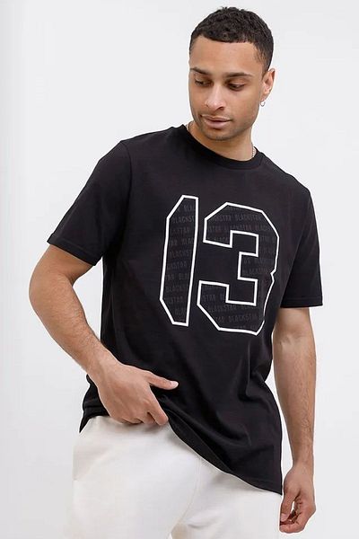 uyguntarz Ανδρικό μπλουζάκι 13 με στάμπα Oversize