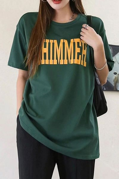 uyguntarz Μπλουζάκι Unisex Shimmer με στάμπα Oversize