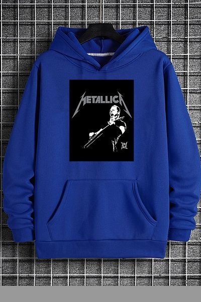 uyguntarz Φούτερ Unisex Metalica με στάμπα oversize