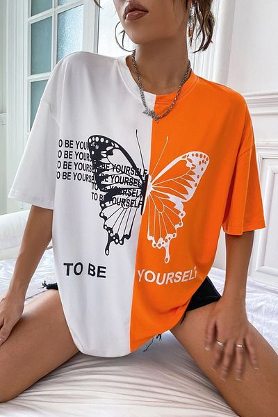 uyguntarz Tricou cu imprimeu unisex „To Be Yourself”.