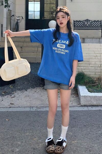 trendypassion Μπλουζάκι με στάμπα στην πλάτη