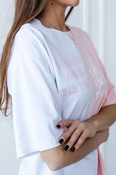 uyguntarz Unisex-T-Shirt mit „Forget Live“-Aufdruck in Übergröße