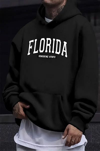 uyguntarz Голям суичър с щампа Florida