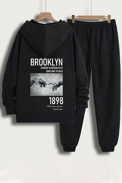 uyguntarz Σετ φόρμας Unisex 1898 Brooklyn printed