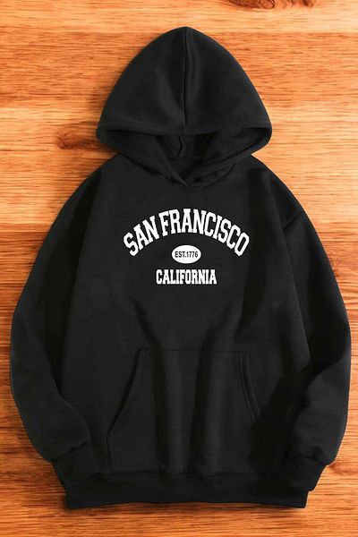 uyguntarz Щампа San Francisco - Суичър с голям размер