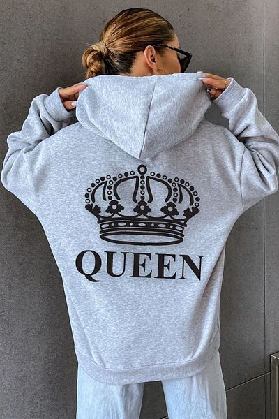 uyguntarz Φούτερ με στάμπα Quenn Back Unisex