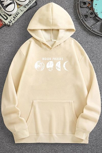 uyguntarz Φούτερ με στάμπα Unisex Moon Phases