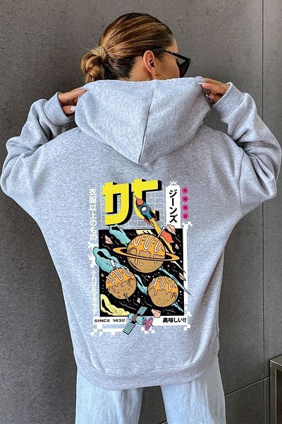 uyguntarz Unisex φούτερ με στάμπα Tokoyaki