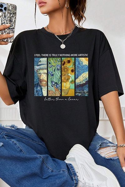 uyguntarz Unisex tričko s uměleckým tištěným designem