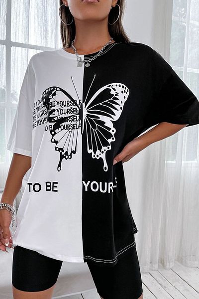 uyguntarz Unisex To Be Yourself Nyomtatott design póló