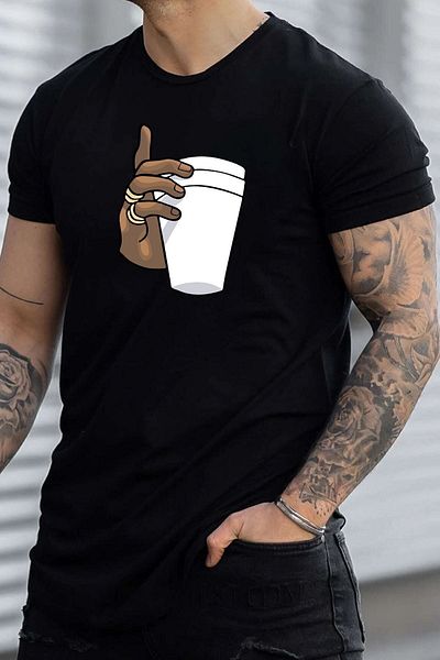 uyguntarz Μπλουζάκι Unisex Tupac Coffee Printed