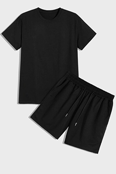 uyguntarz Unisex Cotton Combed Shorts Set