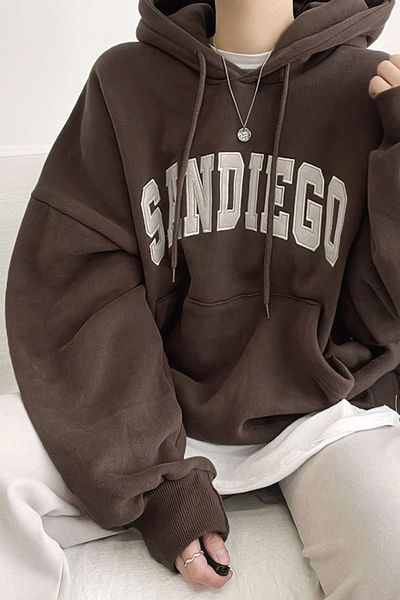 uyguntarz Unisex Sandiego bedrucktes Oversize-Sweatshirt