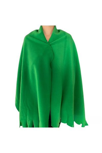 UgurToyss Light Green Winter Fleece Shoulder Shawl Soft Textured Thick Shoulder Shawl Scarf Cafe,Restaurant,Hotel Shawl 75 cm