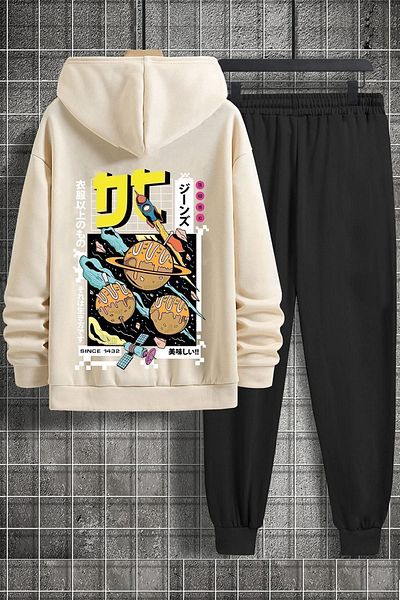 uyguntarz Bedrucktes Unisex-Trainingsanzug-Set Tokoyaki