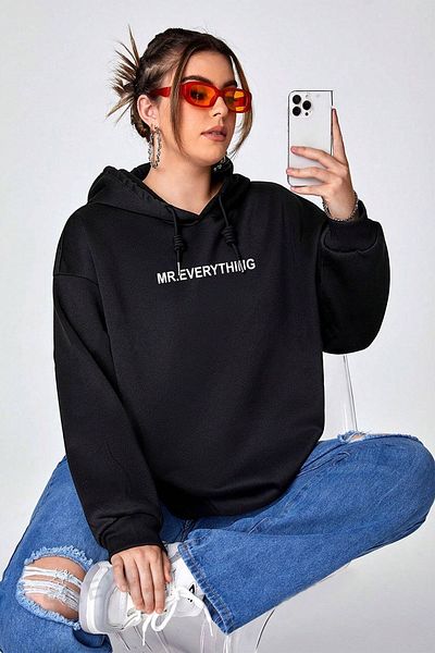 uyguntarz Mr. Everyting Printed - суичър с голям размер