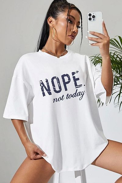 uyguntarz Tricou imprimat unisex „Nu azi”.