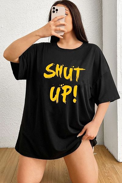 uyguntarz Μπλουζάκι Unisex Shut Up Printed