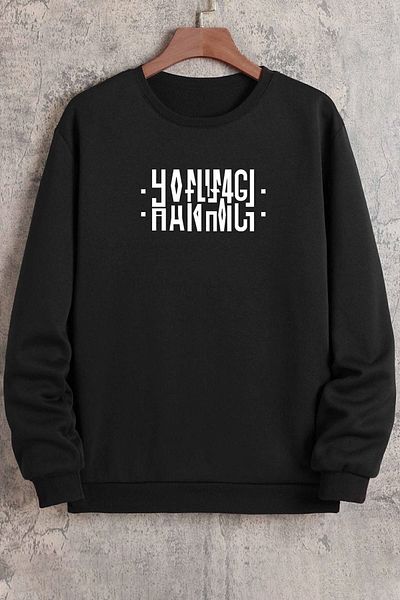 uyguntarz Унисекс суичър с кръгло деколте Hanımcı