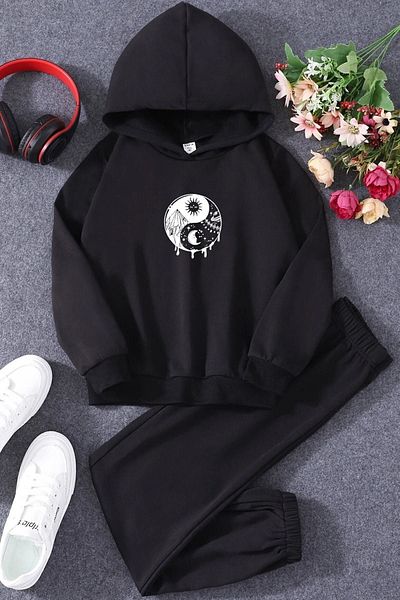 uyguntarz Παιδική αθλητική φόρμα Yin & Yang